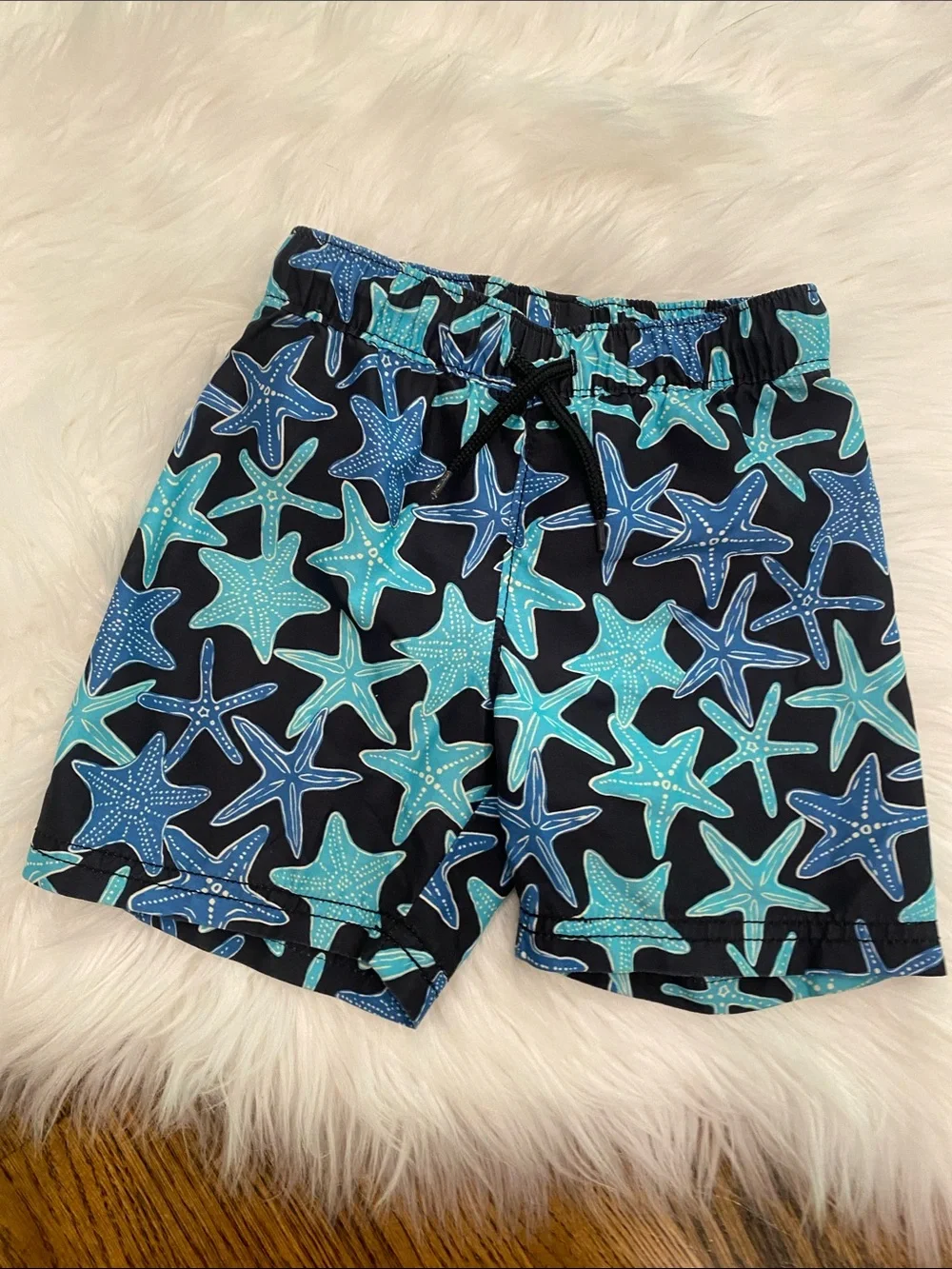 Old Navy Boys Starfish Swim Trunks - Navy, Teal, Blue